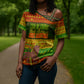 Ethiopia Haile Selassie Christmas Cross Shoulder Shirt King Of Kings Lion Of Judah Ugly Pattern Holiday