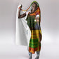 Ethiopia Haile Selassie Christmas Hooded Blanket King Of Kings Lion Of Judah Ugly Pattern Holiday
