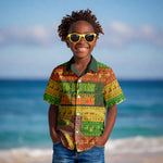 Ethiopia Haile Selassie Christmas Kid Hawaiian Shirt King Of Kings Lion Of Judah Ugly Pattern Holiday