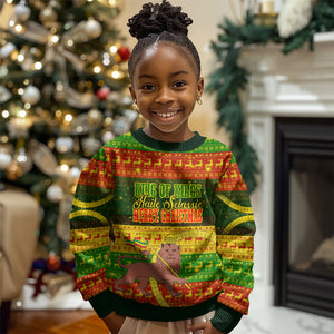 Ethiopia Haile Selassie Christmas Kid Ugly Christmas Sweater King Of Kings Lion Of Judah Ugly Pattern Holiday