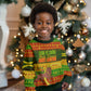 Ethiopia Haile Selassie Christmas Kid Ugly Christmas Sweater King Of Kings Lion Of Judah Ugly Pattern Holiday
