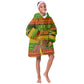 Ethiopia Haile Selassie Christmas Kid Wearable Blanket Hoodie King Of Kings Lion Of Judah Ugly Pattern Holiday