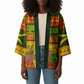 Ethiopia Haile Selassie Christmas Kimono King Of Kings Lion Of Judah Ugly Pattern Holiday