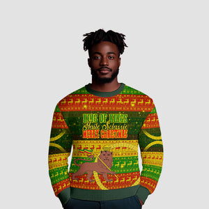 Ethiopia Haile Selassie Christmas Ugly Christmas Sweater King Of Kings Lion Of Judah Ugly Pattern Holiday