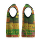 Ethiopia Haile Selassie Christmas Knitted V-Neck Vest King Of Kings Lion Of Judah Ugly Pattern Holiday