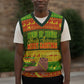 Ethiopia Haile Selassie Christmas Knitted V-Neck Vest King Of Kings Lion Of Judah Ugly Pattern Holiday