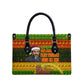Ethiopia Haile Selassie Christmas Leather Bag King Of Kings Lion Of Judah Ugly Pattern Holiday
