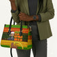 Ethiopia Haile Selassie Christmas Leather Bag King Of Kings Lion Of Judah Ugly Pattern Holiday