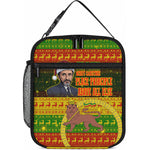 Ethiopia Haile Selassie Christmas Lunch Bag King Of Kings Lion Of Judah Ugly Pattern Holiday