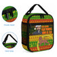 Ethiopia Haile Selassie Christmas Lunch Bag King Of Kings Lion Of Judah Ugly Pattern Holiday
