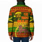 Ethiopia Haile Selassie Christmas Padded Jacket King Of Kings Lion Of Judah Ugly Pattern Holiday