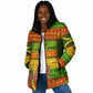 Ethiopia Haile Selassie Christmas Padded Jacket King Of Kings Lion Of Judah Ugly Pattern Holiday
