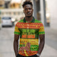 Ethiopia Haile Selassie Christmas Polo Shirt King Of Kings Lion Of Judah Ugly Pattern Holiday