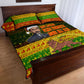 Ethiopia Haile Selassie Christmas Quilt Bed Set King Of Kings Lion Of Judah Ugly Pattern Holiday