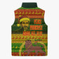 Ethiopia Haile Selassie Christmas Sleeveless Puffer Jacket King Of Kings Lion Of Judah Ugly Pattern Holiday