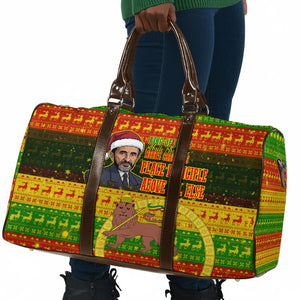 Ethiopia Haile Selassie Christmas Travel Bag King Of Kings Lion Of Judah Ugly Pattern Holiday
