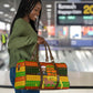 Ethiopia Haile Selassie Christmas Travel Bag King Of Kings Lion Of Judah Ugly Pattern Holiday