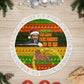 Ethiopia Haile Selassie Christmas Tree Skirt King Of Kings Lion Of Judah Ugly Pattern Holiday