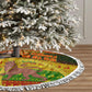 Ethiopia Haile Selassie Christmas Tree Skirt King Of Kings Lion Of Judah Ugly Pattern Holiday