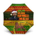 Ethiopia Haile Selassie Christmas Umbrella King Of Kings Lion Of Judah Ugly Pattern Holiday