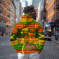 Ethiopia Haile Selassie Christmas Zip Hoodie King Of Kings Lion Of Judah Ugly Pattern Holiday