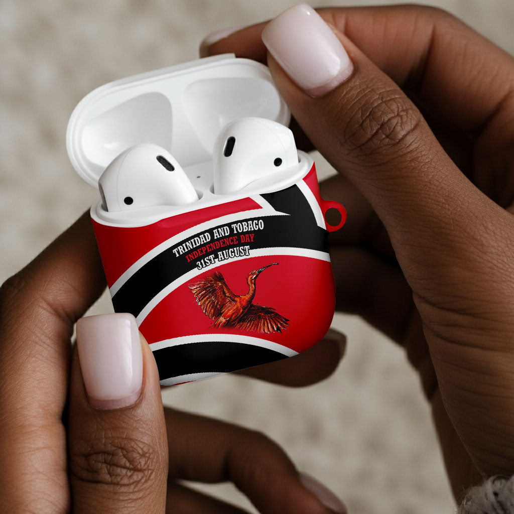 Trinidad And Tobago Independence Day Scarlet Ibis AirPods Case Steelpan Heritage National Flag