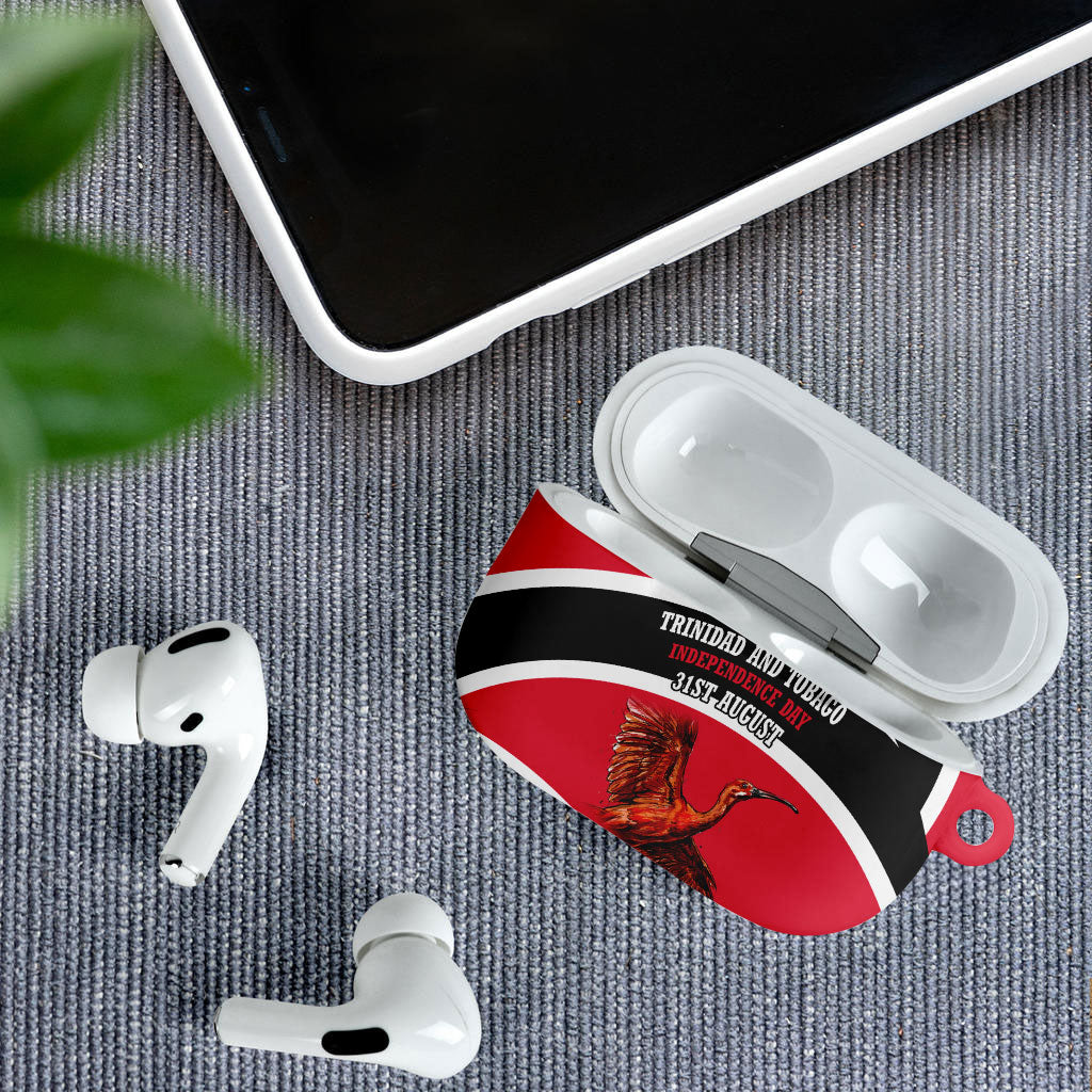 Trinidad And Tobago Independence Day Scarlet Ibis AirPods Case Steelpan Heritage National Flag