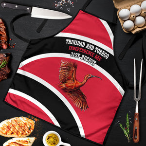Trinidad And Tobago Independence Day Scarlet Ibis Apron Steelpan Heritage National Flag