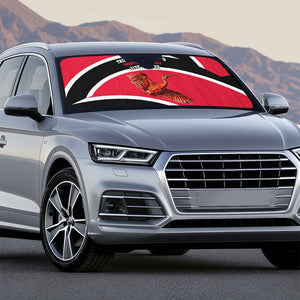 Trinidad And Tobago Independence Day Scarlet Ibis Auto Sun Shade Steelpan Heritage National Flag