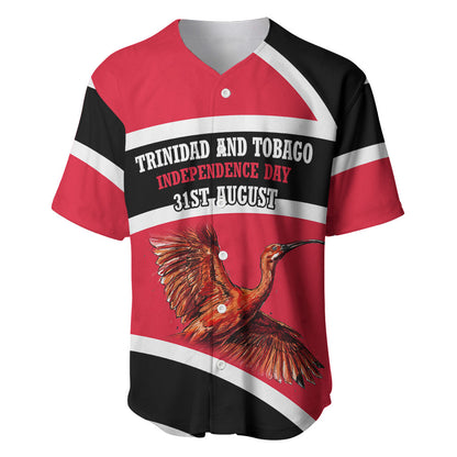 Trinidad And Tobago Independence Day Scarlet Ibis Baseball Jersey Steelpan Heritage National Flag