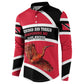 Trinidad And Tobago Independence Day Scarlet Ibis Button Sweatshirt Steelpan Heritage National Flag