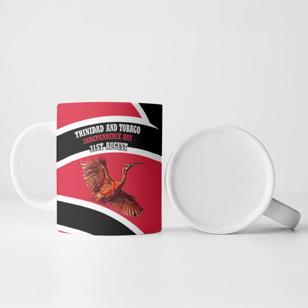 Trinidad And Tobago Independence Day Scarlet Ibis Ceramic Mug Steelpan Heritage National Flag