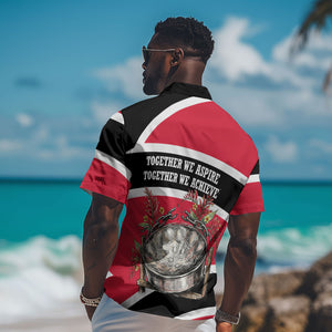 Trinidad And Tobago Independence Day Scarlet Ibis Hawaiian Shirt Steelpan Heritage National Flag