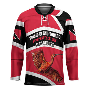 Trinidad And Tobago Independence Day Scarlet Ibis Hockey Jersey Steelpan Heritage National Flag