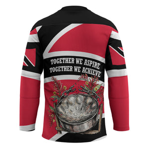 Trinidad And Tobago Independence Day Scarlet Ibis Hockey Jersey Steelpan Heritage National Flag