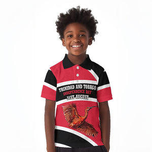 Trinidad And Tobago Independence Day Scarlet Ibis Kid Polo Shirt Steelpan Heritage National Flag
