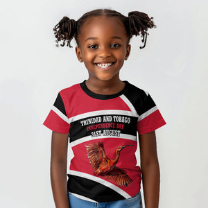 Trinidad And Tobago Independence Day Scarlet Ibis Kid T shirt Steelpan Heritage National Flag