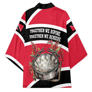 Trinidad And Tobago Independence Day Scarlet Ibis Kimono Steelpan Heritage National Flag