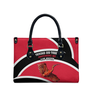 Trinidad And Tobago Independence Day Scarlet Ibis Leather Bag Steelpan Heritage National Flag