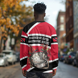 Trinidad And Tobago Independence Day Scarlet Ibis Long Sleeve Shirt Steelpan Heritage National Flag