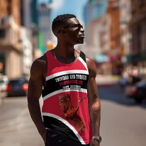 Trinidad And Tobago Independence Day Scarlet Ibis Men Tank Top Steelpan Heritage National Flag
