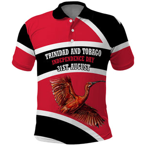 Trinidad And Tobago Independence Day Scarlet Ibis Polo Shirt Steelpan Heritage National Flag