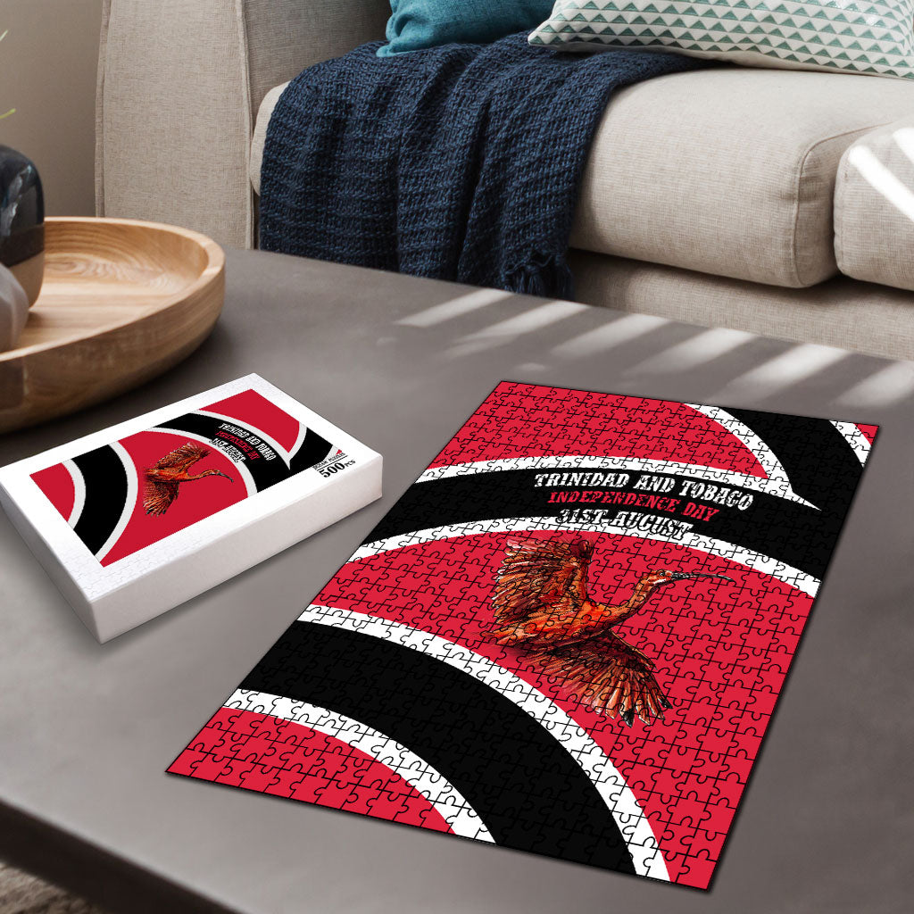 Trinidad And Tobago Independence Day Scarlet Ibis Puzzle Steelpan Heritage National Flag