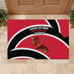 Trinidad And Tobago Independence Day Scarlet Ibis Rubber Doormat Steelpan Heritage National Flag