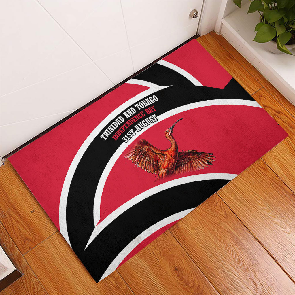Trinidad And Tobago Independence Day Scarlet Ibis Rubber Doormat Steelpan Heritage National Flag