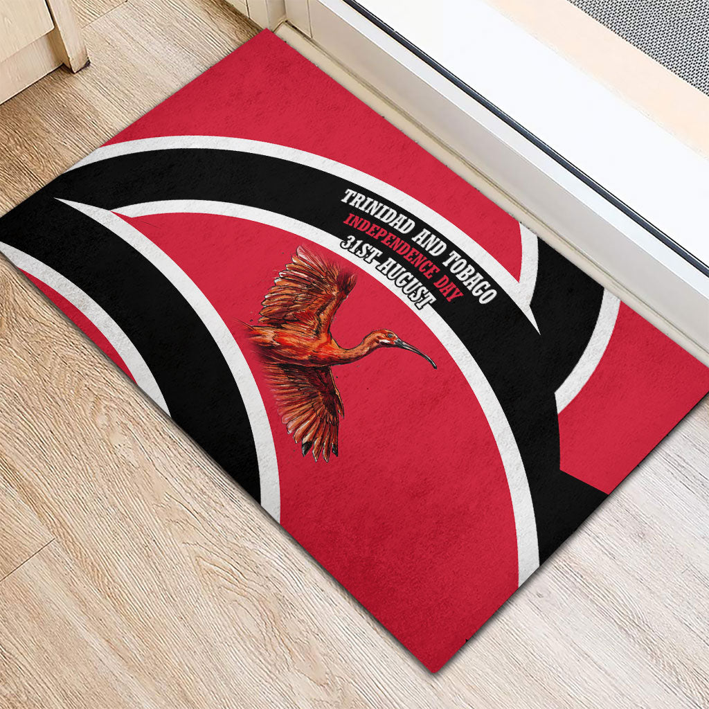 Trinidad And Tobago Independence Day Scarlet Ibis Rubber Doormat Steelpan Heritage National Flag