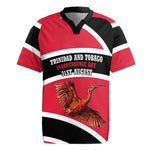 Trinidad And Tobago Independence Day Scarlet Ibis Rugby Jersey Steelpan Heritage National Flag