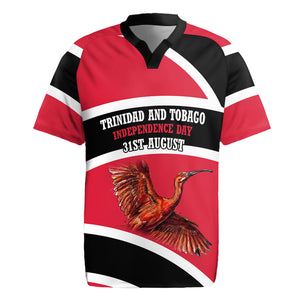 Trinidad And Tobago Independence Day Scarlet Ibis Rugby Jersey Steelpan Heritage National Flag
