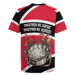 Trinidad And Tobago Independence Day Scarlet Ibis Rugby Jersey Steelpan Heritage National Flag