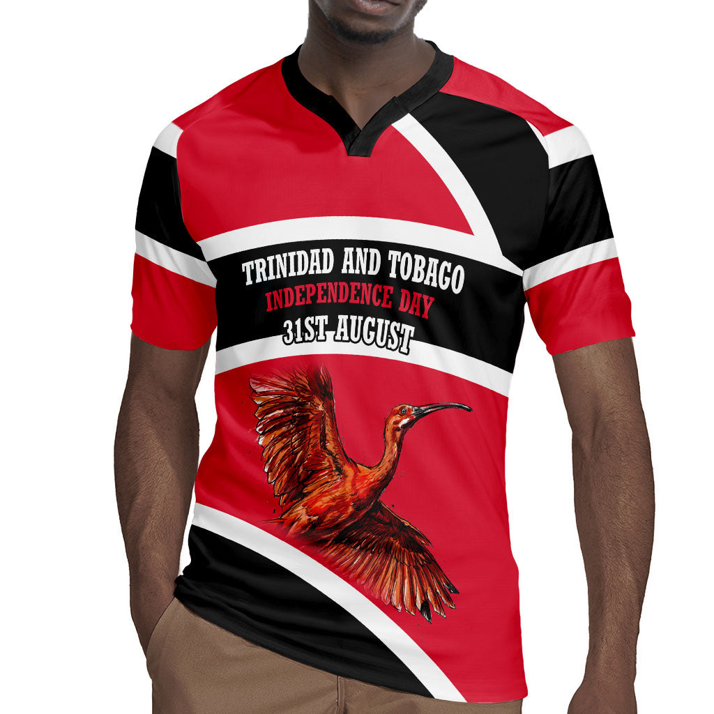 Trinidad And Tobago Independence Day Scarlet Ibis Rugby Jersey Steelpan Heritage National Flag